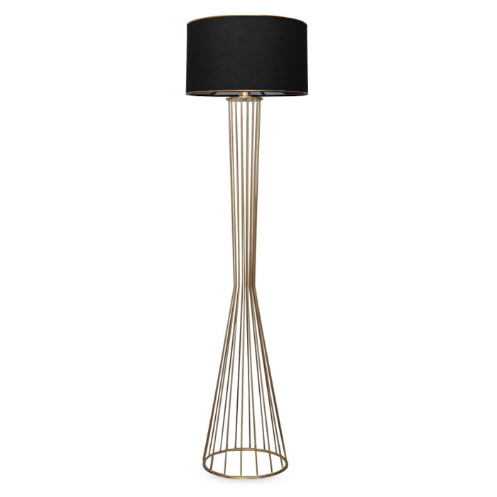Opviq Lámpara de Pie AYD-3078 Negro y Dorado Opviq Lámpara de Pie AYD-3078 Negro y Dorado